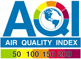 Air Quality Index with colors